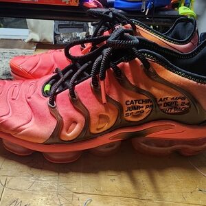 Nike Pink and Orange Sneakers with VaporMax Cushioning